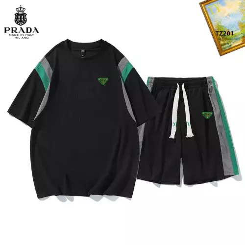 Prada Tracksuits Short Sleeved For Men #1323666