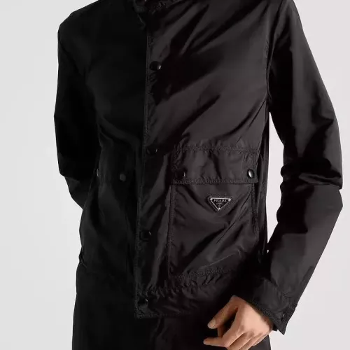 Cheap Prada Jackets Long Sleeved For Men #1323709 Replica Wholesale [$92.00 USD] [ITEM#1323709] on Replica Prada Jackets
