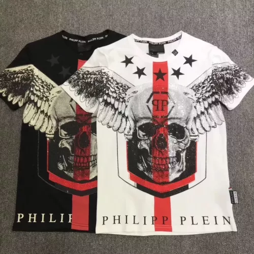 Cheap Philipp Plein PP T-Shirts Short Sleeved For Men #1324054 Replica Wholesale [$27.00 USD] [ITEM#1324054] on Replica Philipp Plein PP T-Shirts