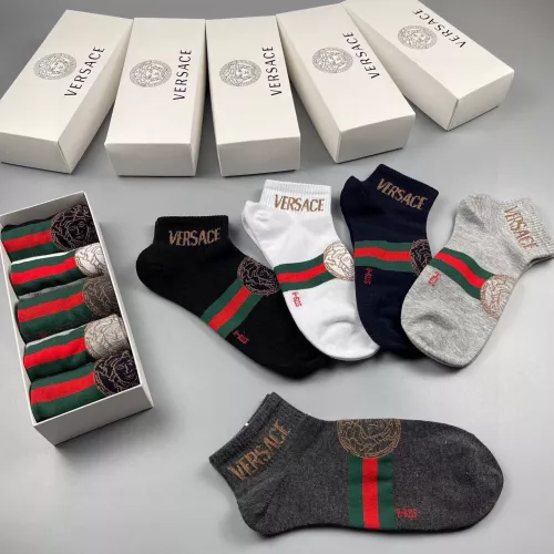 Cheap Versace Socks For Men #1324620 Replica Wholesale [$25.00 USD] [ITEM#1324620] on Replica Versace Socks