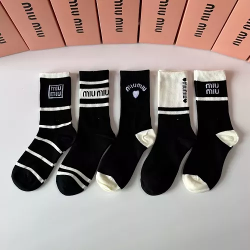 Cheap MIU MIU Socks #1324638 Replica Wholesale [$29.00 USD] [ITEM#1324638] on Replica MIU MIU Socks