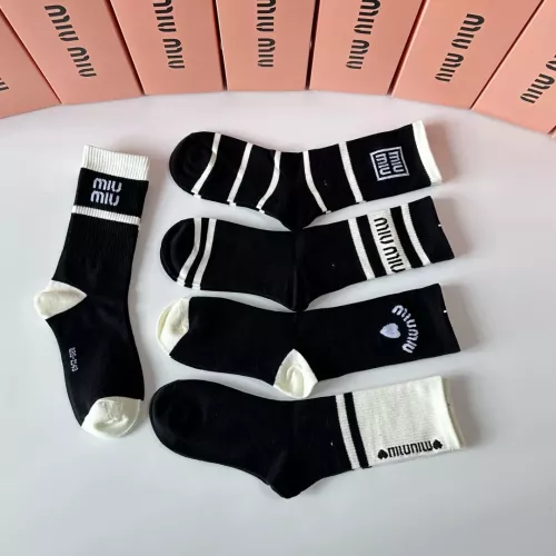 Cheap MIU MIU Socks #1324638 Replica Wholesale [$29.00 USD] [ITEM#1324638] on Replica MIU MIU Socks