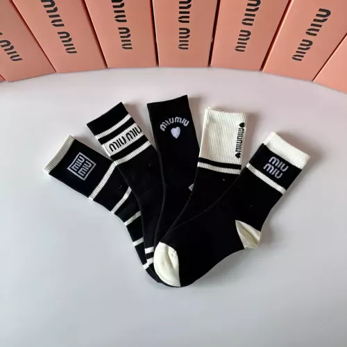 Cheap MIU MIU Socks #1324638 Replica Wholesale [$29.00 USD] [ITEM#1324638] on Replica MIU MIU Socks