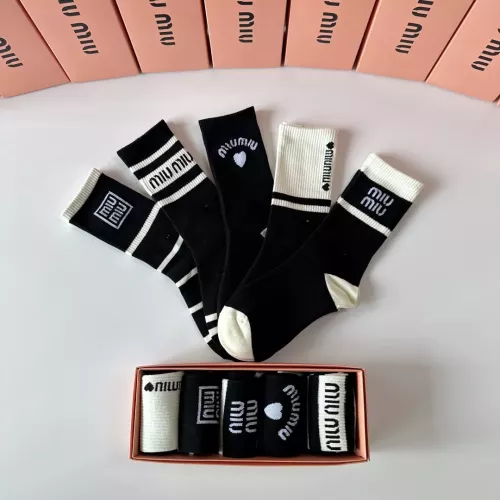 Cheap MIU MIU Socks #1324638 Replica Wholesale [$29.00 USD] [ITEM#1324638] on Replica MIU MIU Socks