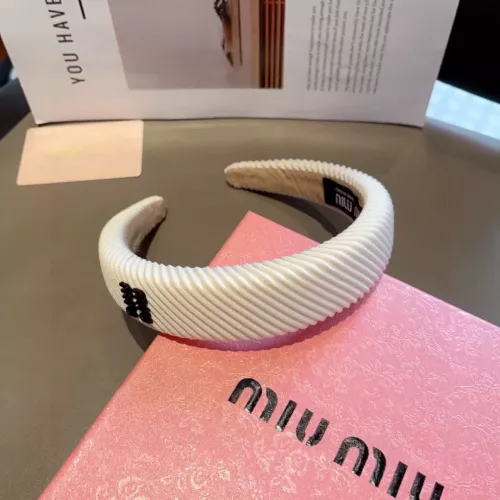 Cheap MIU MIU Headband For Women #1324719 Replica Wholesale [$27.00 USD] [ITEM#1324719] on Replica MIU MIU Headband