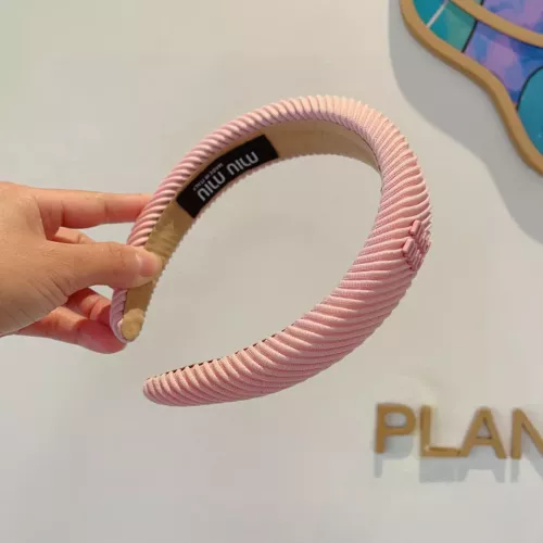 Cheap MIU MIU Headband For Women #1324720 Replica Wholesale [$27.00 USD] [ITEM#1324720] on Replica MIU MIU Headband