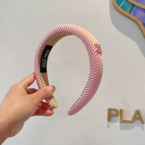 Cheap MIU MIU Headband For Women #1324720 Replica Wholesale [$27.00 USD] [ITEM#1324720] on Replica MIU MIU Headband