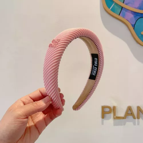 Cheap MIU MIU Headband For Women #1324720 Replica Wholesale [$27.00 USD] [ITEM#1324720] on Replica MIU MIU Headband