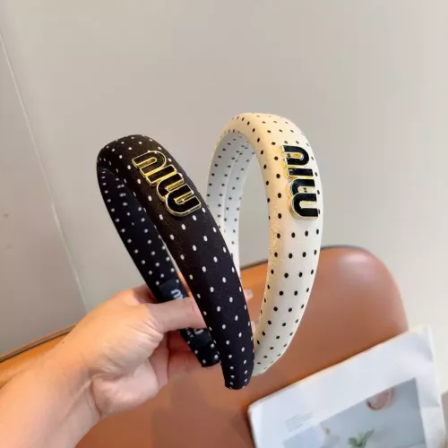 Cheap MIU MIU Headband For Women #1324783 Replica Wholesale [$27.00 USD] [ITEM#1324783] on Replica MIU MIU Headband