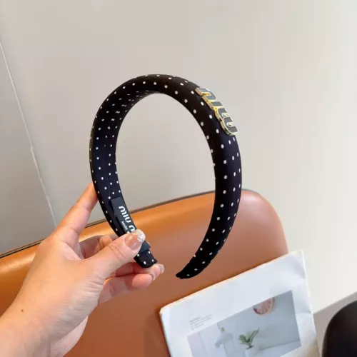 Cheap MIU MIU Headband For Women #1324784 Replica Wholesale [$27.00 USD] [ITEM#1324784] on Replica MIU MIU Headband