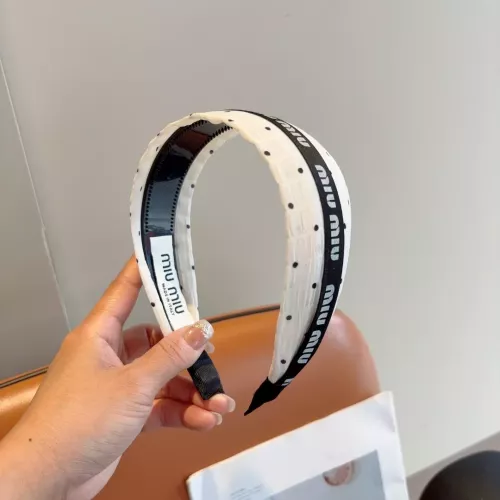 Cheap MIU MIU Headband For Women #1324785 Replica Wholesale [$27.00 USD] [ITEM#1324785] on Replica MIU MIU Headband