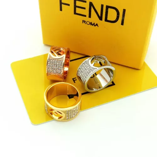 Cheap Fendi Rings In Rose Gold #1326230 Replica Wholesale [$25.00 USD] [ITEM#1326230] on Replica Fendi Rings