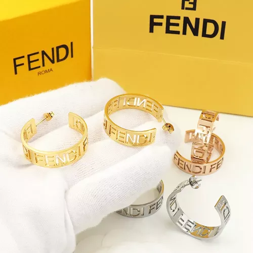 Cheap Fendi Earrings For Women #1326248 Replica Wholesale [$32.00 USD] [ITEM#1326248] on Replica Fendi Earrings