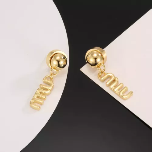 Cheap MIU MIU Earrings For Women #1326380 Replica Wholesale [$25.00 USD] [ITEM#1326380] on Replica MIU MIU Earrings