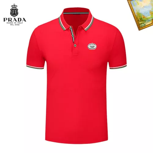 Cheap Prada T-Shirts Short Sleeved For Men #1327713 Replica Wholesale [$29.00 USD] [ITEM#1327713] on Replica Prada T-Shirts