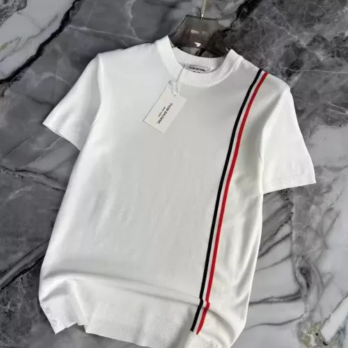 Cheap Thom Browne TB T-Shirts Short Sleeved For Men #1328113 Replica Wholesale [$42.00 USD] [ITEM#1328113] on Replica Thom Browne TB T-Shirts