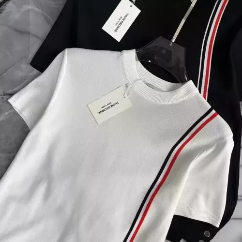Cheap Thom Browne TB T-Shirts Short Sleeved For Men #1328113 Replica Wholesale [$42.00 USD] [ITEM#1328113] on Replica Thom Browne TB T-Shirts