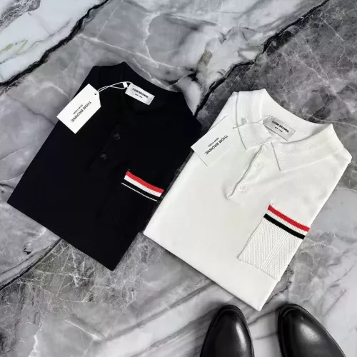 Cheap Thom Browne TB T-Shirts Short Sleeved For Men #1328122 Replica Wholesale [$42.00 USD] [ITEM#1328122] on Replica Thom Browne TB T-Shirts
