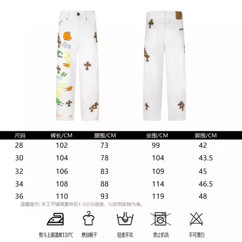 Cheap Chrome Hearts Jeans For Men #1328549 Replica Wholesale [$72.00 USD] [ITEM#1328549] on Replica Chrome Hearts Jeans