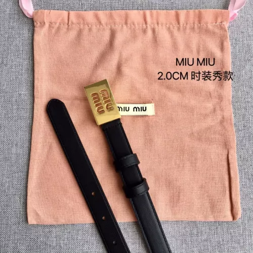 Cheap MIU MIU AAA Quality Belts In 2.0cm For Women #1328563 Replica Wholesale [$52.00 USD] [ITEM#1328563] on Replica MIU MIU AAA Quality Belts