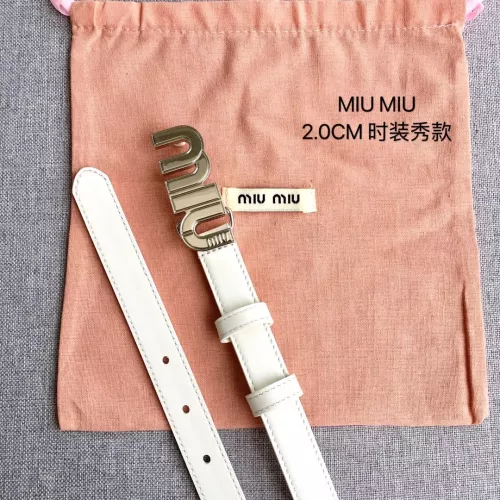 Cheap MIU MIU AAA Quality Belts In 2.0cm For Women #1328577 Replica Wholesale [$52.00 USD] [ITEM#1328577] on Replica MIU MIU AAA Quality Belts