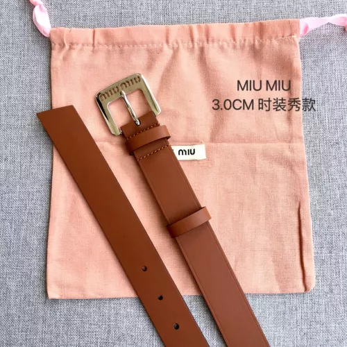 Cheap MIU MIU AAA Quality Belts In 3.0cm For Women #1328595 Replica Wholesale [$52.00 USD] [ITEM#1328595] on Replica MIU MIU AAA Quality Belts