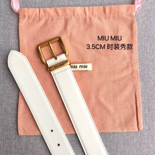 Cheap MIU MIU AAA Quality Belts In 3.5cm For Women #1328607 Replica Wholesale [$52.00 USD] [ITEM#1328607] on Replica MIU MIU AAA Quality Belts