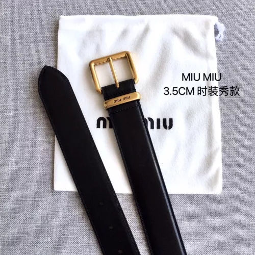 Cheap MIU MIU AAA Quality Belts In 3.5cm For Women #1328610 Replica Wholesale [$52.00 USD] [ITEM#1328610] on Replica MIU MIU AAA Quality Belts