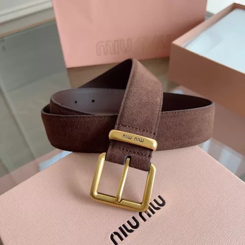 Cheap MIU MIU AAA Quality Belts In 3.5cm For Women #1328619 Replica Wholesale [$60.00 USD] [ITEM#1328619] on Replica MIU MIU AAA Quality Belts