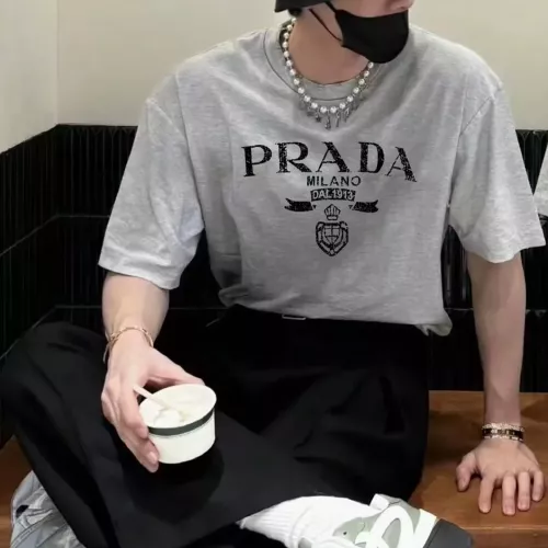 Cheap Prada T-Shirts Short Sleeved For Unisex #1328710 Replica Wholesale [$85.00 USD] [ITEM#1328710] on Replica Prada T-Shirts
