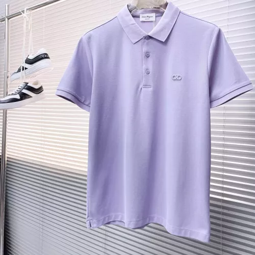 Salvatore Ferragamo T-Shirts Short Sleeved For Men #1328888