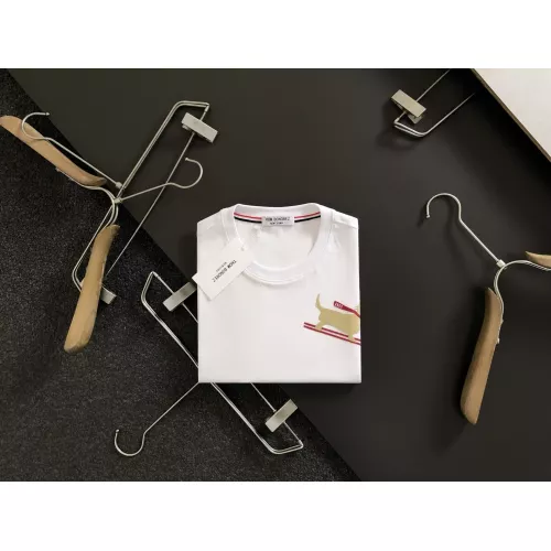 Cheap Thom Browne TB T-Shirts Short Sleeved For Men #1329003 Replica Wholesale [$80.00 USD] [ITEM#1329003] on Replica Thom Browne TB T-Shirts