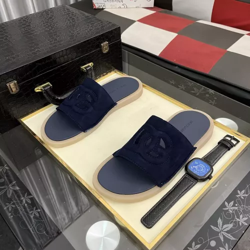 Cheap Dolce &amp; Gabbana D&amp;G Slippers For Men #1329531 Replica Wholesale [$52.00 USD] [ITEM#1329531] on Replica Dolce &amp; Gabbana D&amp;G Slippers