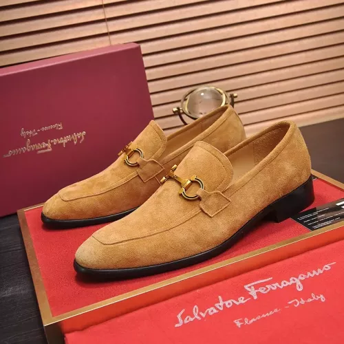 Salvatore Ferragamo Leather Shoes For Men #1329543