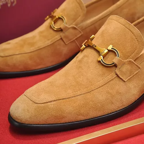 Cheap Salvatore Ferragamo Leather Shoes For Men #1329543 Replica Wholesale [$98.00 USD] [ITEM#1329543] on Replica Salvatore Ferragamo Leather Shoes