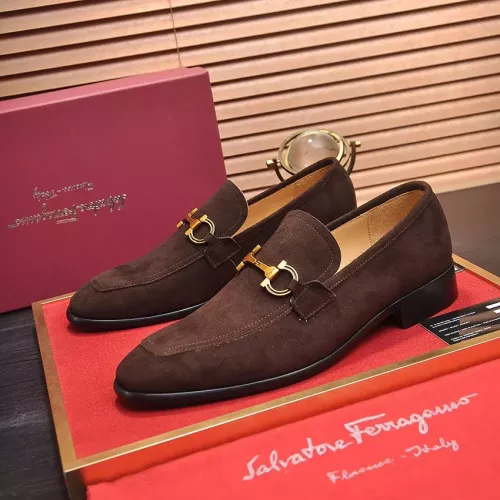 Salvatore Ferragamo Leather Shoes For Men #1329544