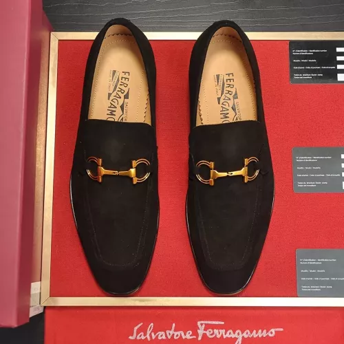 Cheap Salvatore Ferragamo Leather Shoes For Men #1329545 Replica Wholesale [$98.00 USD] [ITEM#1329545] on Replica Salvatore Ferragamo Leather Shoes