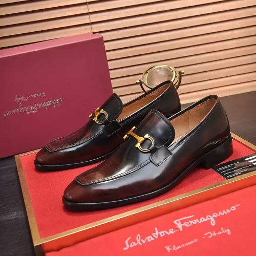 Salvatore Ferragamo Leather Shoes For Men #1329546
