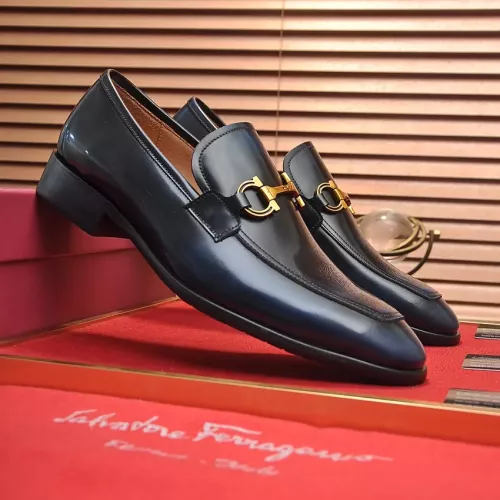 Cheap Salvatore Ferragamo Leather Shoes For Men #1329547 Replica Wholesale [$98.00 USD] [ITEM#1329547] on Replica Salvatore Ferragamo Leather Shoes