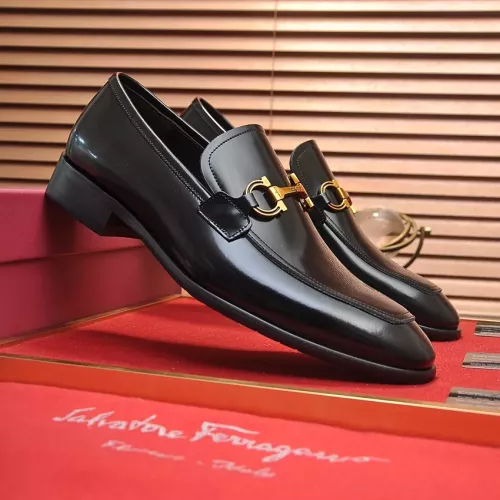 Cheap Salvatore Ferragamo Leather Shoes For Men #1329548 Replica Wholesale [$98.00 USD] [ITEM#1329548] on Replica Salvatore Ferragamo Leather Shoes