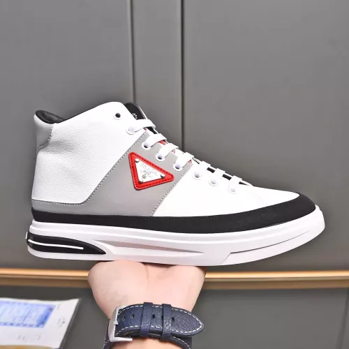 Cheap Prada High Top Shoes For Men #1329665 Replica Wholesale [$85.00 USD] [ITEM#1329665] on Replica Prada High Top Shoes