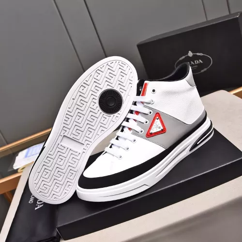 Cheap Prada High Top Shoes For Men #1329665 Replica Wholesale [$85.00 USD] [ITEM#1329665] on Replica Prada High Top Shoes