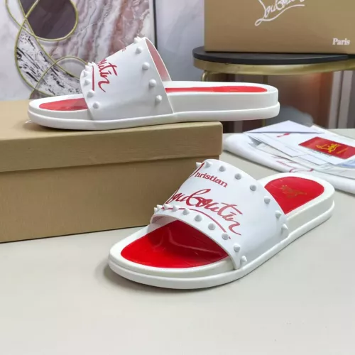 Cheap Christian Louboutin CL Slippers For Men #1329702 Replica Wholesale [$60.00 USD] [ITEM#1329702] on Replica Christian Louboutin CL Slippers