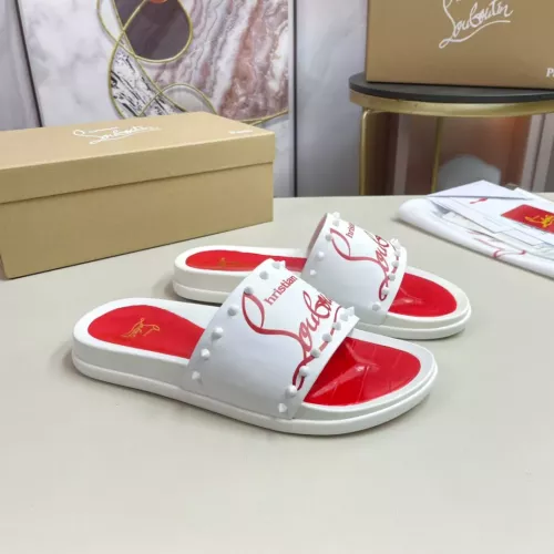 Cheap Christian Louboutin CL Slippers For Men #1329702 Replica Wholesale [$60.00 USD] [ITEM#1329702] on Replica Christian Louboutin CL Slippers