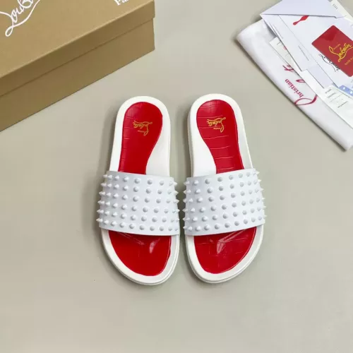 Cheap Christian Louboutin CL Slippers For Men #1329706 Replica Wholesale [$60.00 USD] [ITEM#1329706] on Replica Christian Louboutin CL Slippers