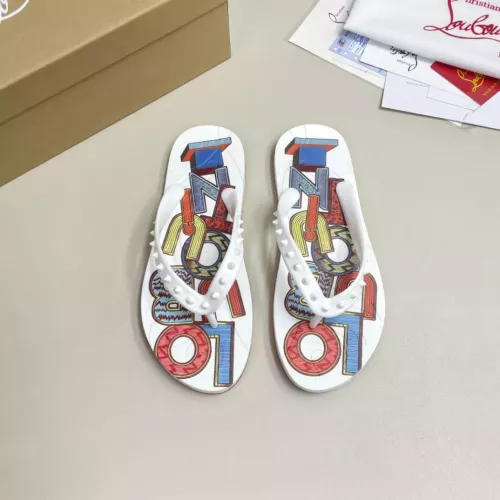 Cheap Christian Louboutin CL Slippers For Men #1329727 Replica Wholesale [$48.00 USD] [ITEM#1329727] on Replica Christian Louboutin CL Slippers