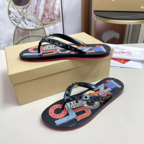 Cheap Christian Louboutin CL Slippers For Men #1329729 Replica Wholesale [$48.00 USD] [ITEM#1329729] on Replica Christian Louboutin CL Slippers