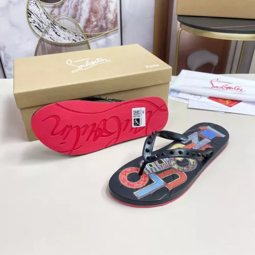 Cheap Christian Louboutin CL Slippers For Men #1329729 Replica Wholesale [$48.00 USD] [ITEM#1329729] on Replica Christian Louboutin CL Slippers