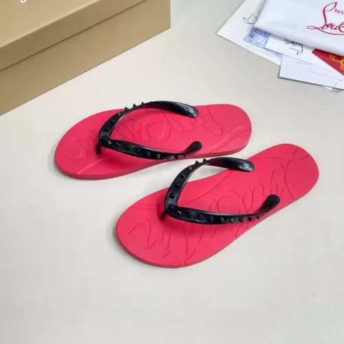 Cheap Christian Louboutin CL Slippers For Men #1329733 Replica Wholesale [$45.00 USD] [ITEM#1329733] on Replica Christian Louboutin CL Slippers