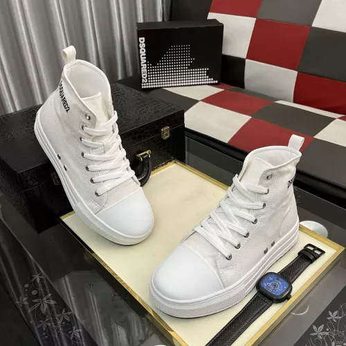 Cheap Dsquared High Tops Shoes For Men #1329749 Replica Wholesale [$82.00 USD] [ITEM#1329749] on Replica Dsquared High Tops Shoes